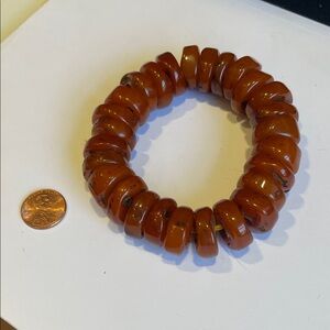 Elegant Amber Beaded Bracelet/lot of beads
